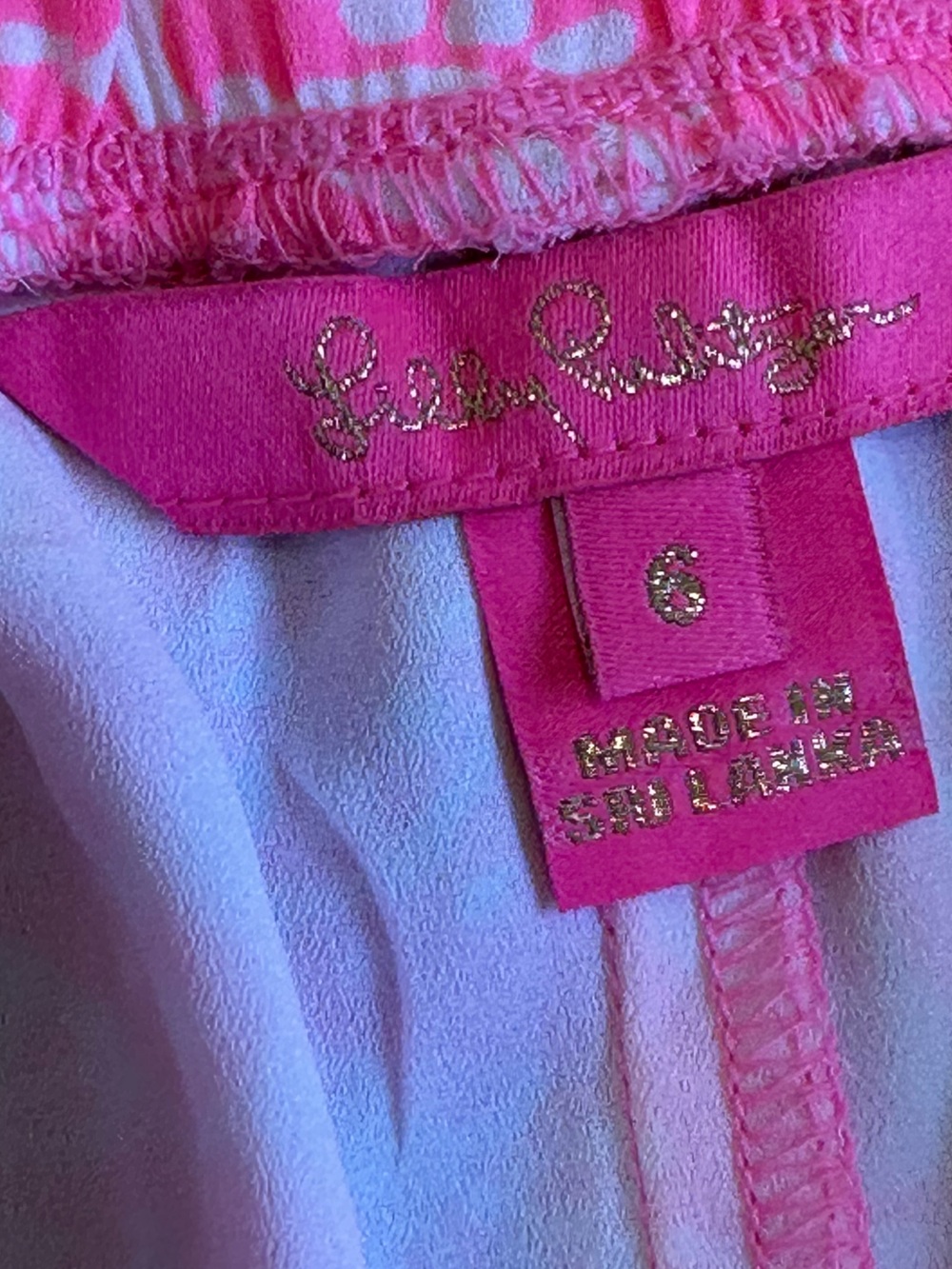 Lilly Pulitzer Mylee Tie Front Shorts Havana Pink Size 6 - Picture 4 of 8